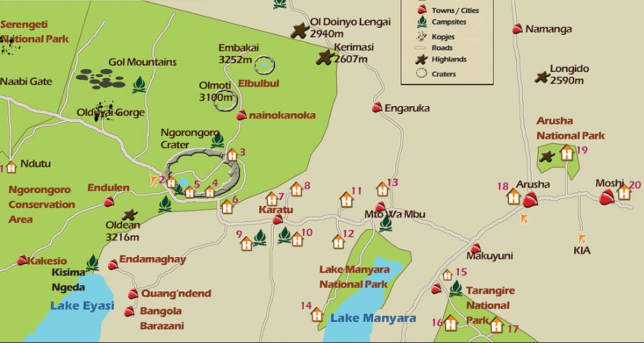 Ngorongoro Conservation Area Zones